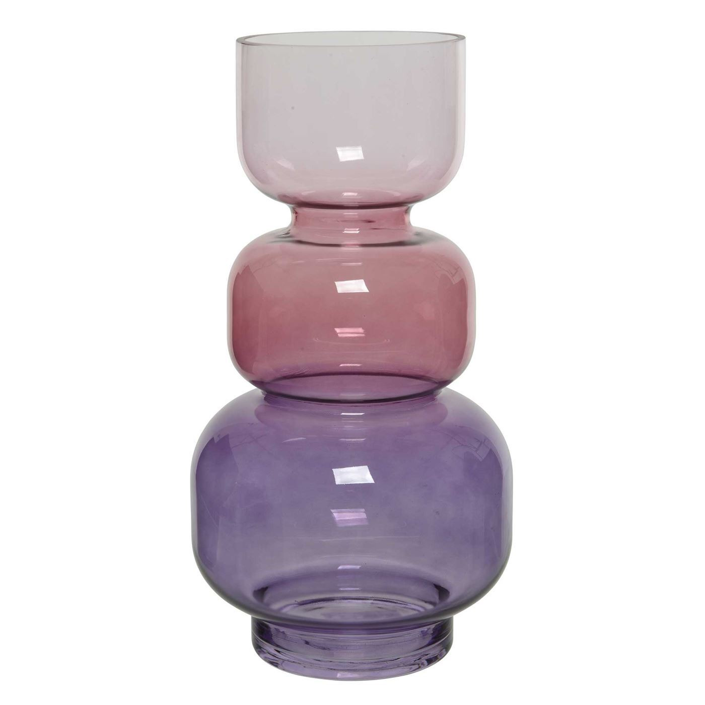 Multi Colour Glass Vase, Purple - Barker & Stonehouse - image 1