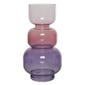 Multi Colour Glass Vase, Purple - Barker & Stonehouse