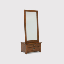 New Frontier Cheval Mirror, Square, Mango Wood - Barker & Stonehouse
