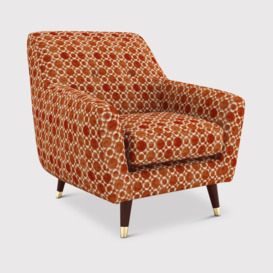 Orla Kiely Rose Armchair, Red Fabric - Barker & Stonehouse