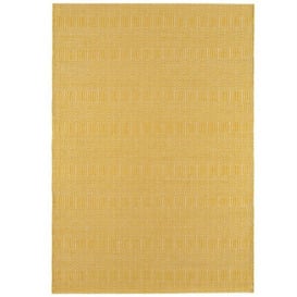 Twine 160x230Cm Rug Mustard, Square, Yellow Cotton Blend - W160cm - Barker & Stonehouse