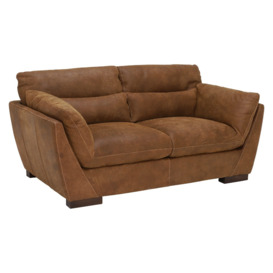 Marnie Loveseat Sofa, Brown Leather - Barker & Stonehouse - thumbnail 2