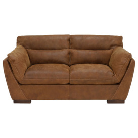 Marnie Loveseat Sofa, Brown Leather - Barker & Stonehouse - thumbnail 1