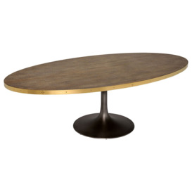 Talula Tulip Oval Dining Table 250x130x78cm, Neutral Wood - Barker & Stonehouse - thumbnail 3