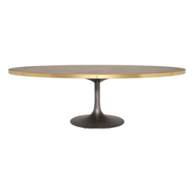 Talula Tulip Oval Dining Table 250x130x78cm, Neutral Wood - Barker & Stonehouse - thumbnail 2