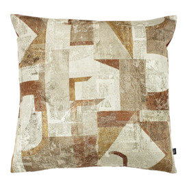 Terracotta Form Cushion, Square, Neutral Fabric - Barker & Stonehouse