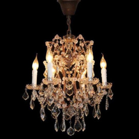 Timothy Oulton Crystal Small Chandelier, Brown Metal - Barker & Stonehouse