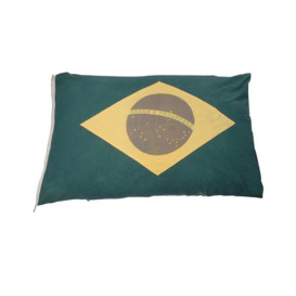 Timothy Oulton Flag Cushion Small, Square, Green Fabric - Barker & Stonehouse