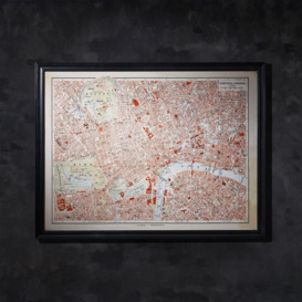Timothy Oulton Maps London Art Print, Square, Black Wood - Barker & Stonehouse - thumbnail 2