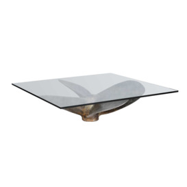 Timothy Oulton Junk Art Propeller Square Coffee Table Small, Silver Glass - Barker & Stonehouse - thumbnail 2