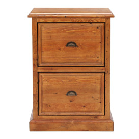 Villiers 2 Drawer Filing Cabinet, Pine Wood - Barker & Stonehouse - thumbnail 2
