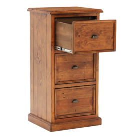 Villiers 3 Drawer Filing Cabinet, Pine Wood - Barker & Stonehouse - thumbnail 3