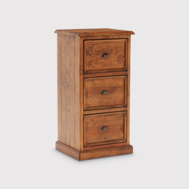 Villiers 3 Drawer Filing Cabinet, Pine Wood - Barker & Stonehouse - thumbnail 1