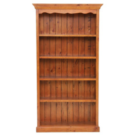 Villiers Medium 5 Shelf Bookcase, Pine Wood - Barker & Stonehouse - thumbnail 2