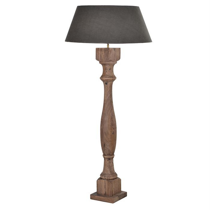Wood Coloumn Floor Lamp, Neutral - Barker & Stonehouse - image 1
