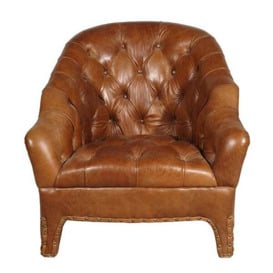 Timothy Oulton Branco Tub Chair, Brown Leather - Barker & Stonehouse - thumbnail 3