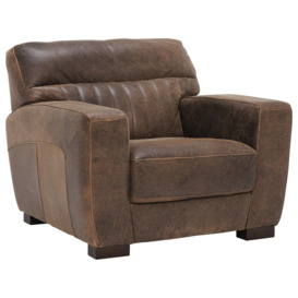 Missano Armchair, Brown Leather - Barker & Stonehouse