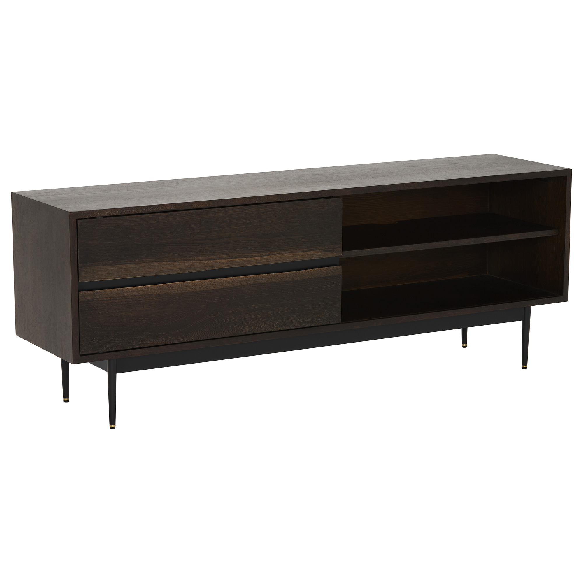 Vega 2 Door Media Unit, Brown Oak - Barker & Stonehouse - image 1