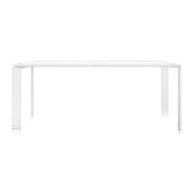 Kartell Four Outdoor Dining Table 158X79, White Metal - W158cm - Barker & Stonehouse - thumbnail 2