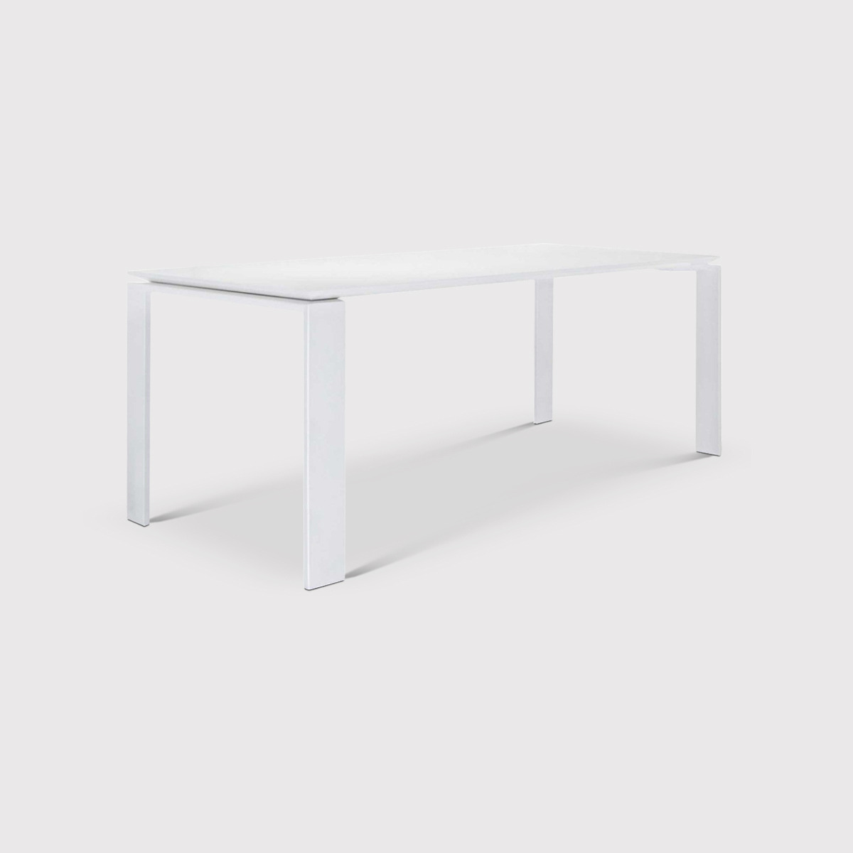 Kartell Four Outdoor Dining Table 223X79, White Metal - W223cm - Barker & Stonehouse - image 1