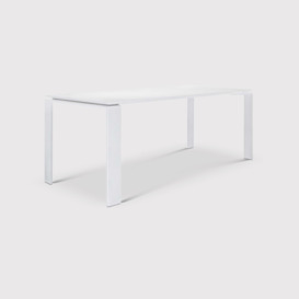 Kartell Four Outdoor Dining Table 223X79, White Metal - W223cm - Barker & Stonehouse - thumbnail 1
