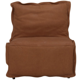 George Reclining Recliner Chair, Brown Leather - Barker & Stonehouse - thumbnail 3