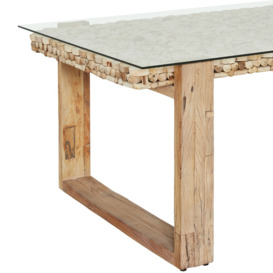 Garcia Dining Table 220x100cm, Neutral Wood - W220cm - Barker & Stonehouse - thumbnail 3