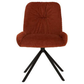 Kimi Dining Chair, Orange Fabric - Barker & Stonehouse - thumbnail 2
