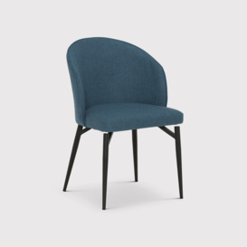 Lauri Dining Chair, Blue Fabric - Barker & Stonehouse - thumbnail 1