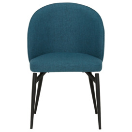 Lauri Dining Chair, Blue Fabric - Barker & Stonehouse - thumbnail 2