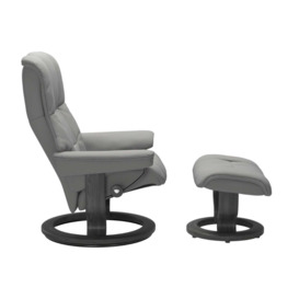 Stressless Mayfair Medium Recliner Chair & Stool, Grey Leather - Barker & Stonehouse - thumbnail 2