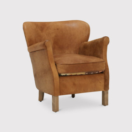 Timothy Oulton Stud Professor Armchair, Brown Leather - Barker & Stonehouse