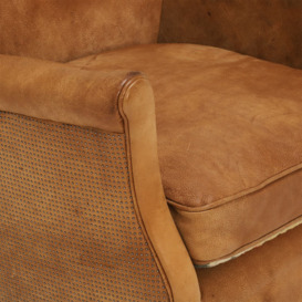 Timothy Oulton Stud Professor Armchair, Brown Leather - Barker & Stonehouse - thumbnail 3