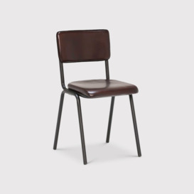 Pure Furniture Twyford Dining Chair, Brown Leather - Barker & Stonehouse - thumbnail 1