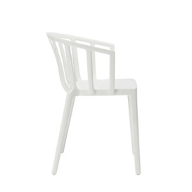 Pair of Kartell Venice Dining Chairs, White Plastic - Kartell - thumbnail 2