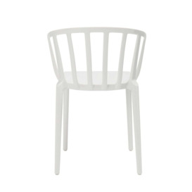 Pair of Kartell Venice Dining Chairs, White Plastic - Kartell - thumbnail 3