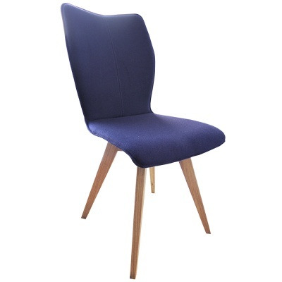 Poppy Dining Chair With Oak Legs, Purple Fabric - Barker & Stonehouse - image 1