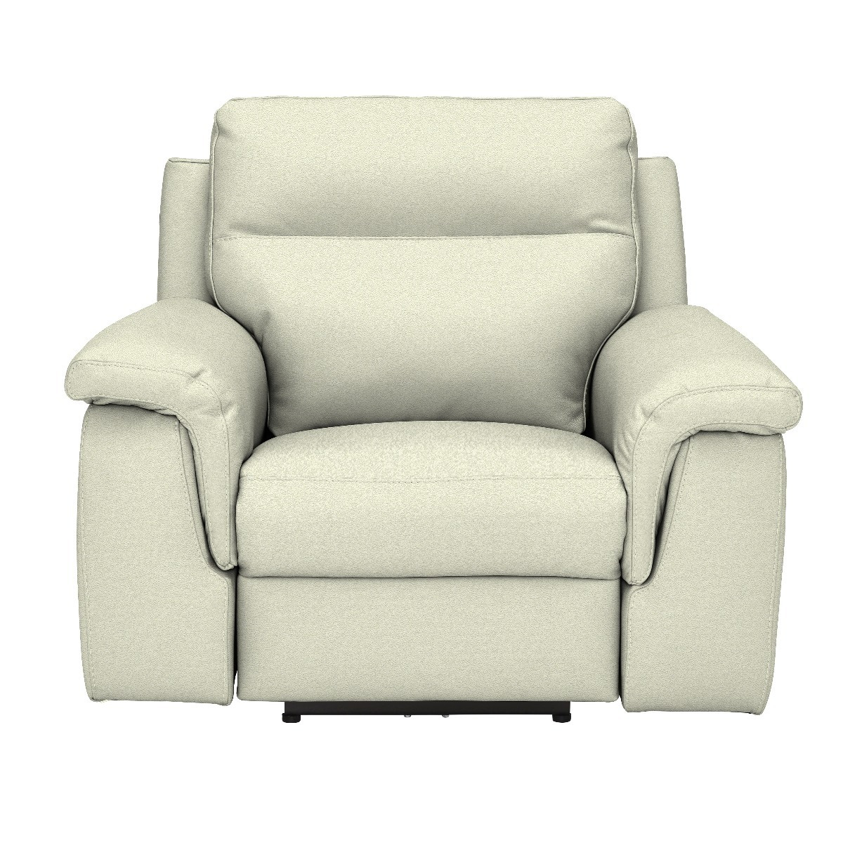Fulton Recliner Chair With Electric Recliner, White Leather - Barker & Stonehouse - image 1