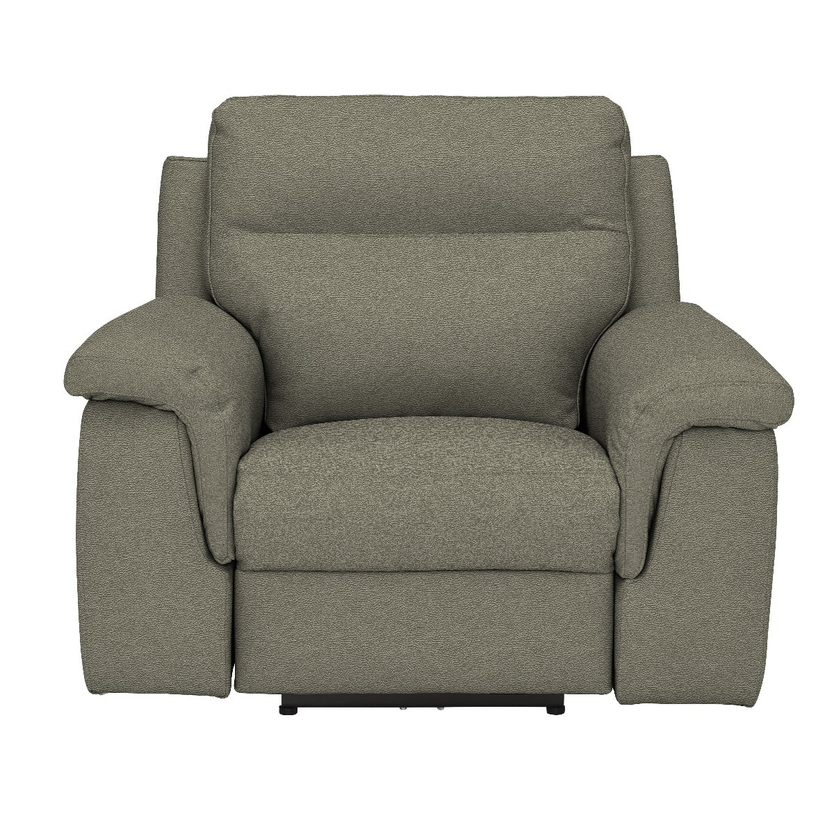 Fulton Recliner Chair With Electric Recliner, Neutral Leather - Barker & Stonehouse - image 1