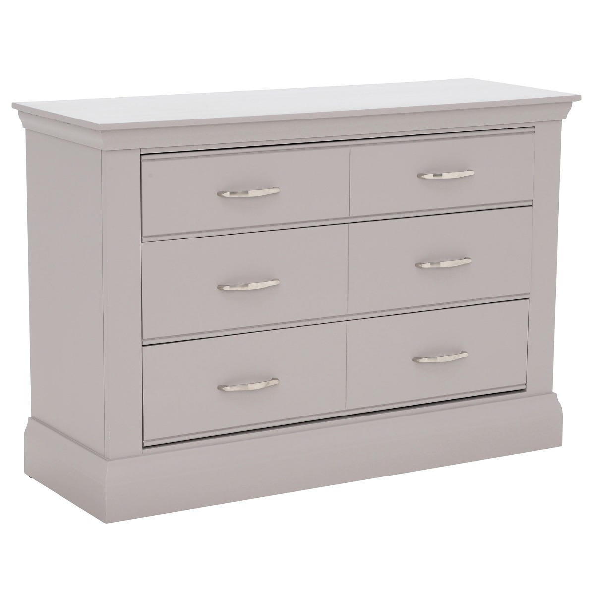 Helmsley 3 Over 3 Drawer Chest, Grey Wood - Barker & Stonehouse