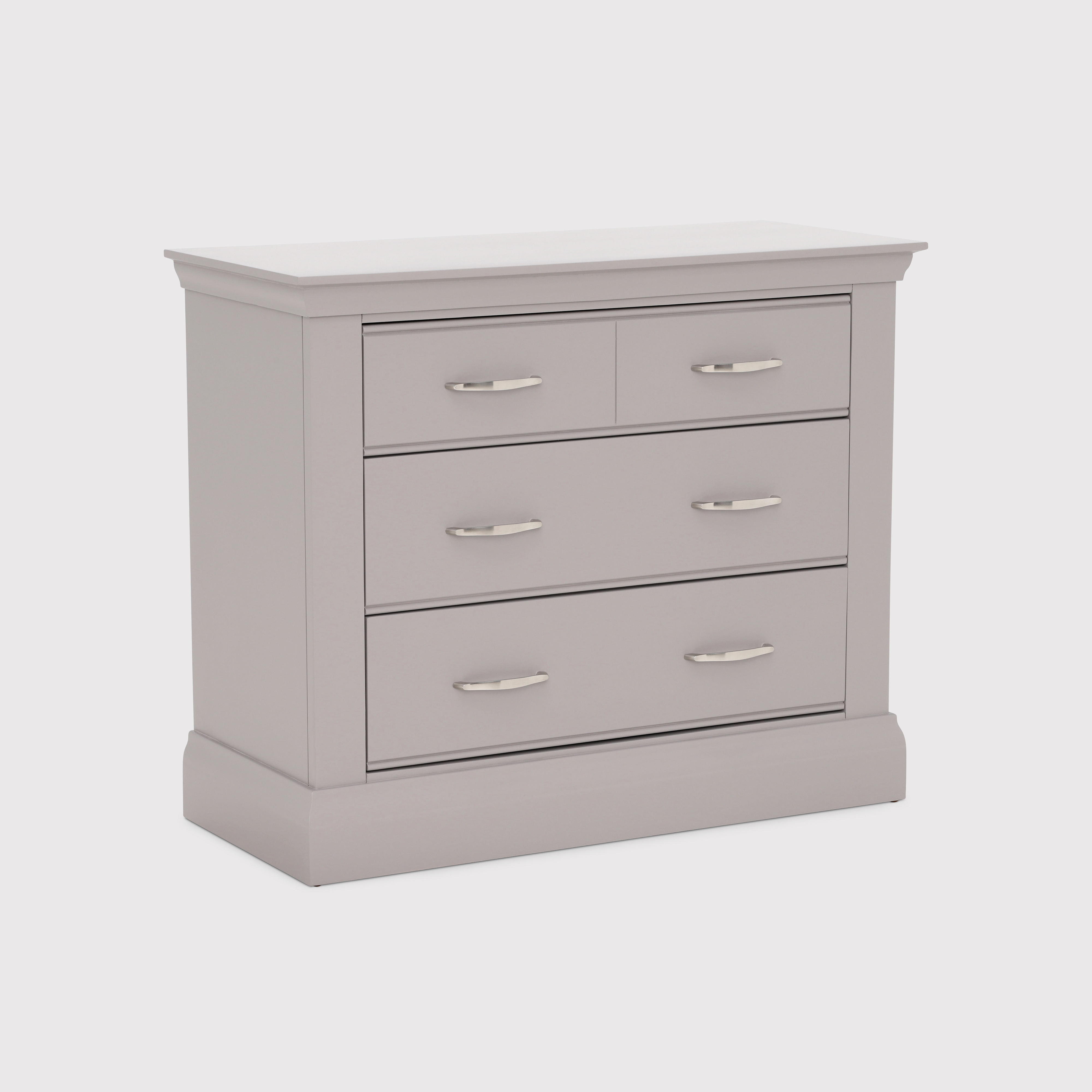 Helmsley 2 Over 2 Drawer Chest, Grey Wood - Barker & Stonehouse