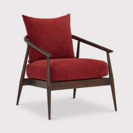 Ercol Aldbury Armchair, Red Fabric - Barker & Stonehouse