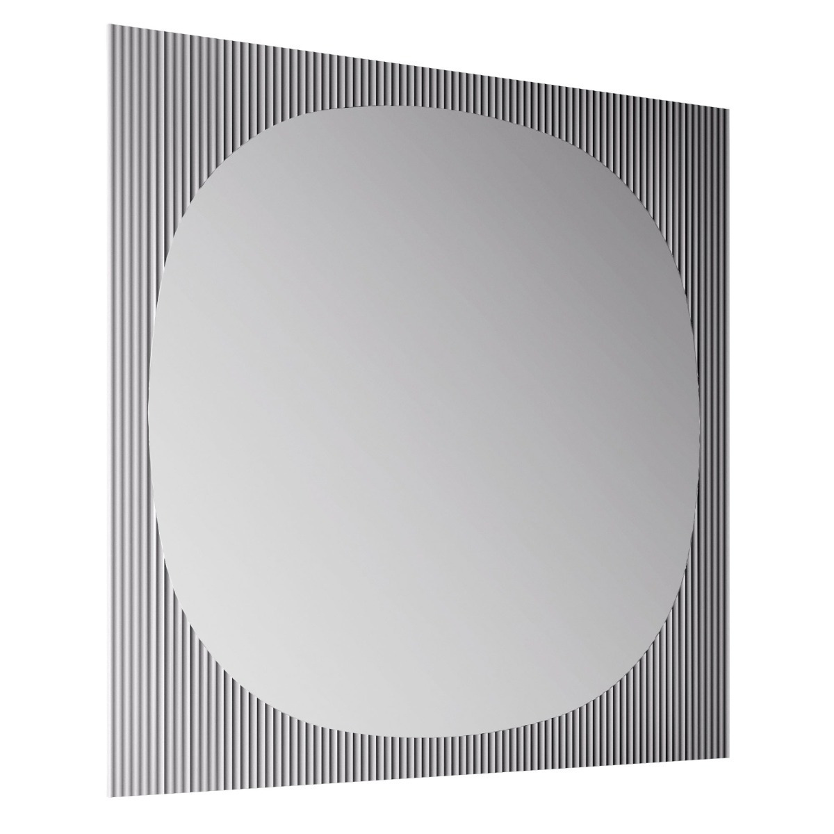 Tonelli Bands Mirror 100cm, Square, Grey Glass - Barker & Stonehouse - image 1