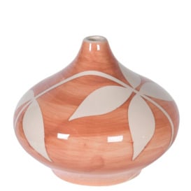 Flower Vase, Orange Ceramic - Barker & Stonehouse - thumbnail 2