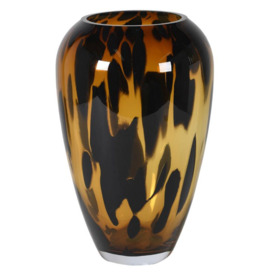 Large Leopard Vase, Brown Glass - Barker & Stonehouse