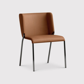 Tonelli She Dining Chair, Brown Leather - Barker & Stonehouse