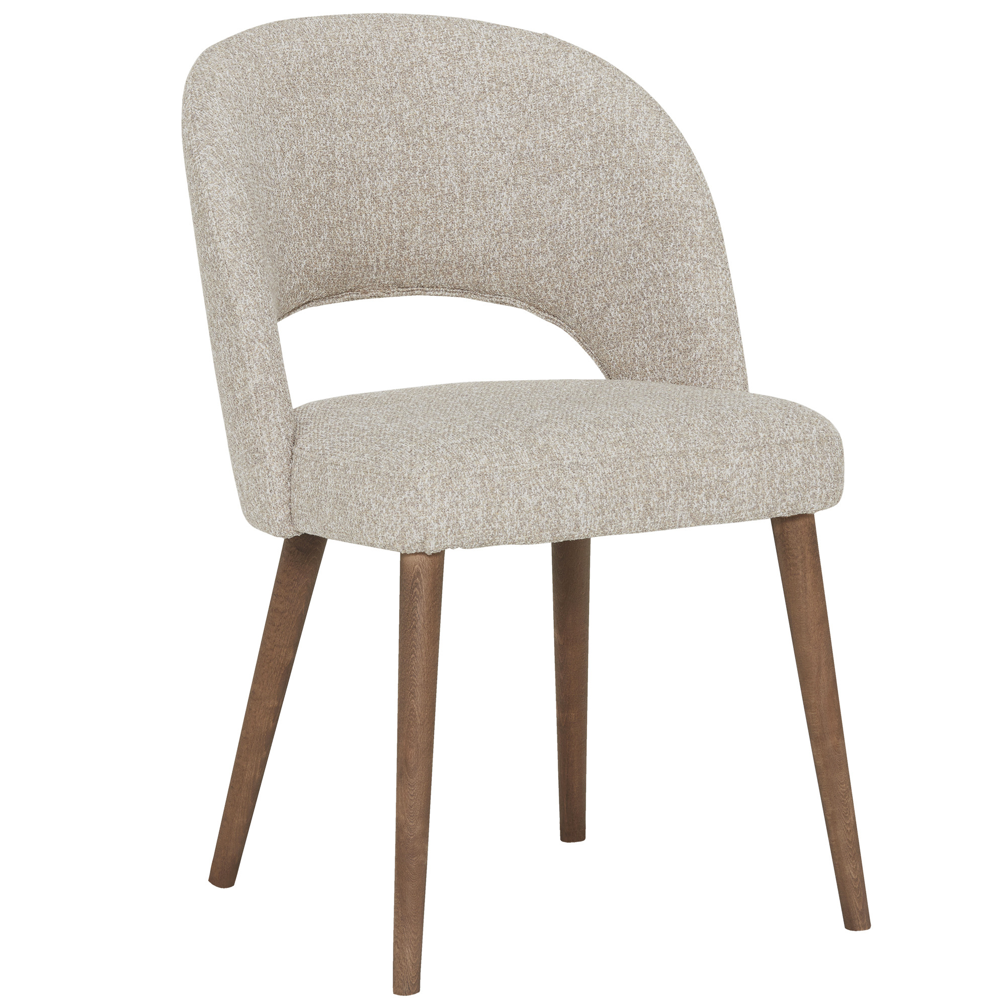 Pure Furniture Beck Dining Chair With Wooden Legs, Neutral Leather - Barker & Stonehouse - image 1