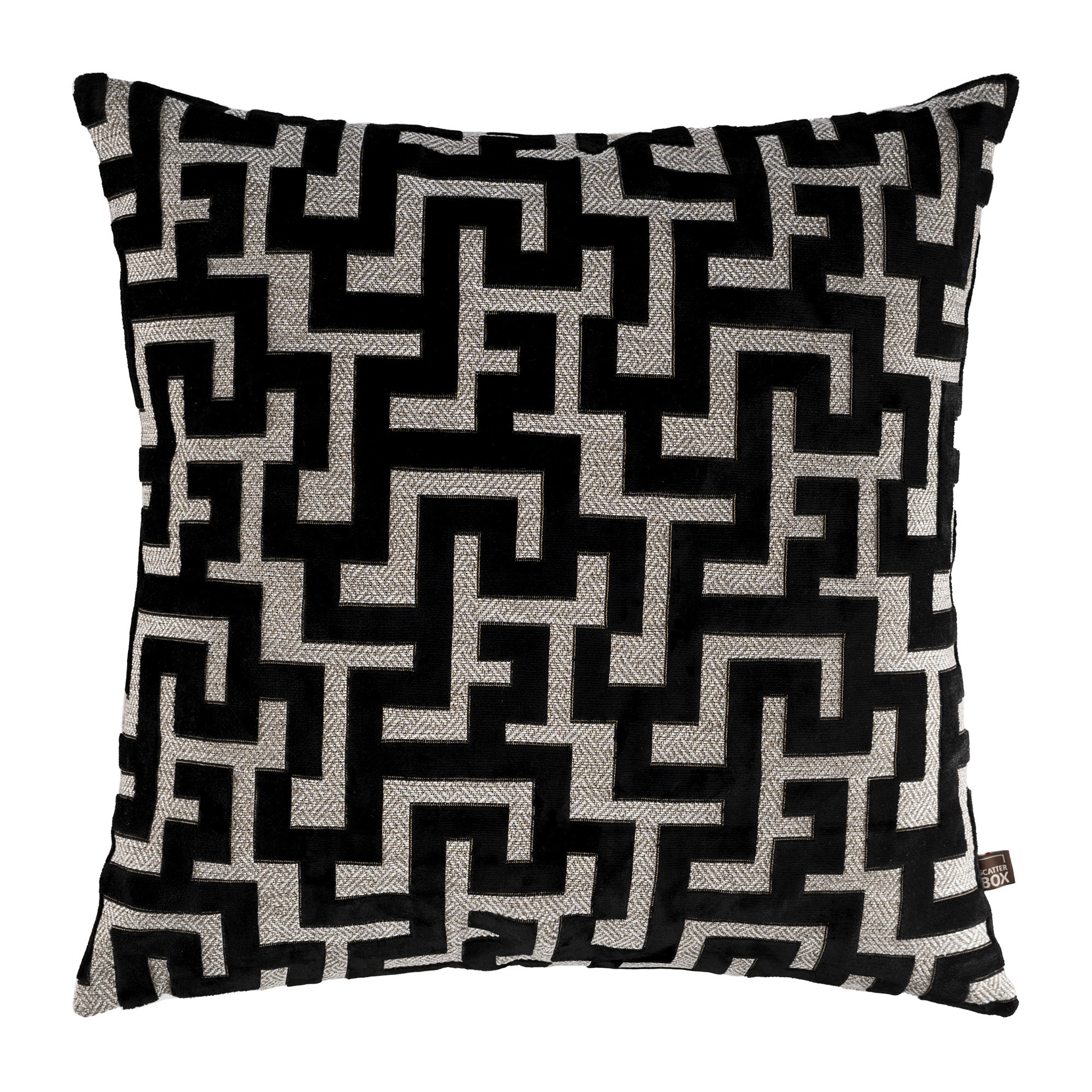 Black Haute Cushion, Square Polyester - Barker & Stonehouse - image 1