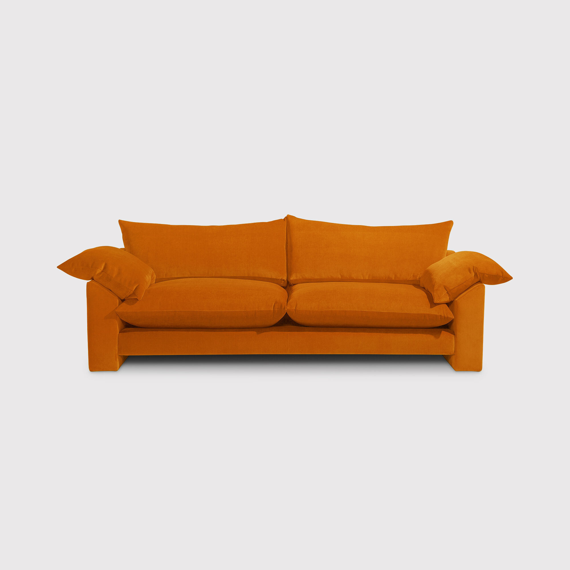 Hoxton Extra Large Sofa, Orange Fabric - Barker & Stonehouse - image 1