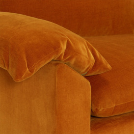 Hoxton Extra Large Sofa, Orange Fabric - Barker & Stonehouse - thumbnail 3